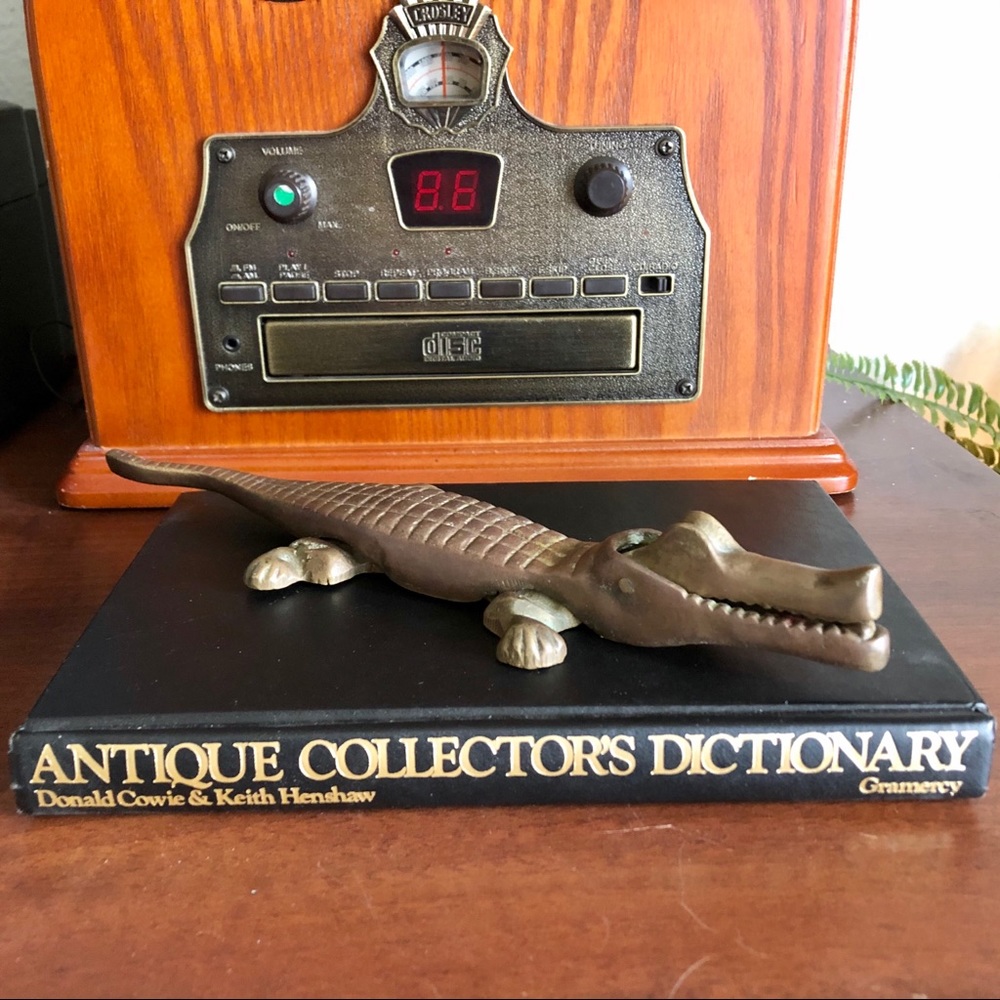 Brass Alligator Nutcracker